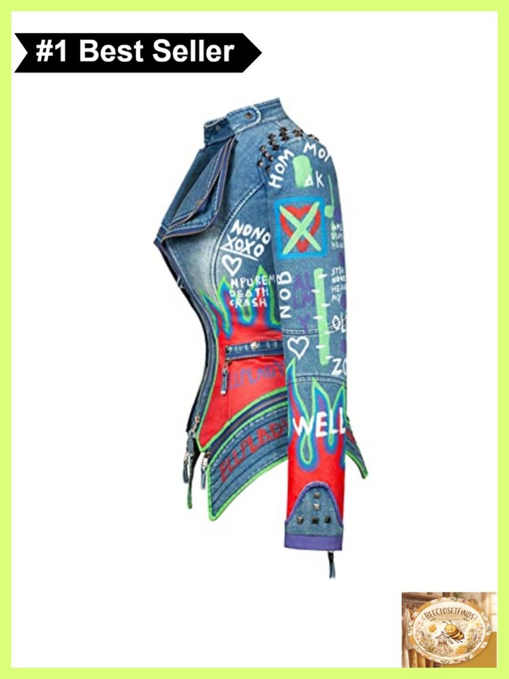Faux Leather Floral Embroidered Moto Jacket Slim Short Zipper